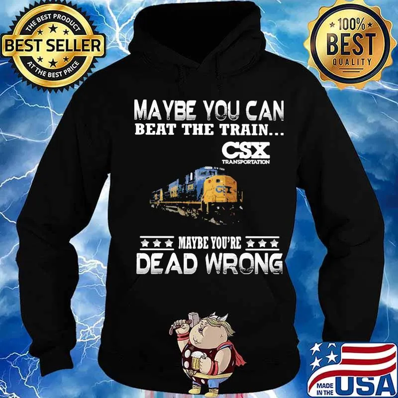 Maybe you can beat the train maybe you're dead wrong csx transportation s Hoodie