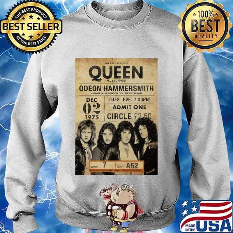 Mel bush presents queen plus support odeon hammersmith s Sweater