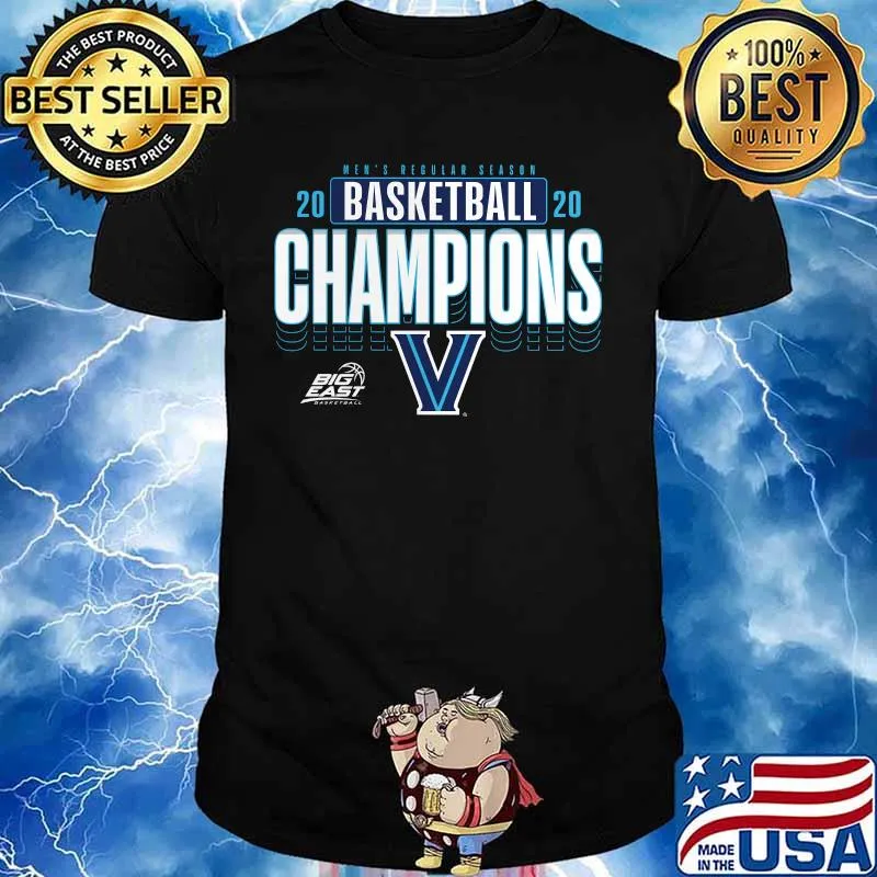 Men's regular season 2020 basketball champions villanova wildcats shirt