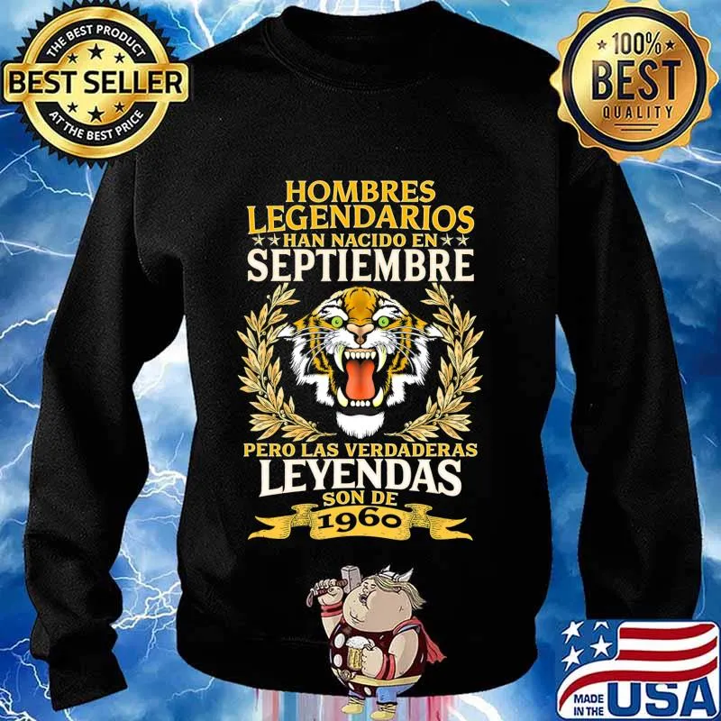 Mens Leyendas de 60 años Septiembre 1960 Legendary Men Gift T-Shirt Sweater