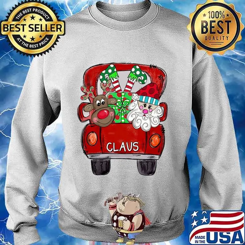 Merry christmas car santa claus s Sweater