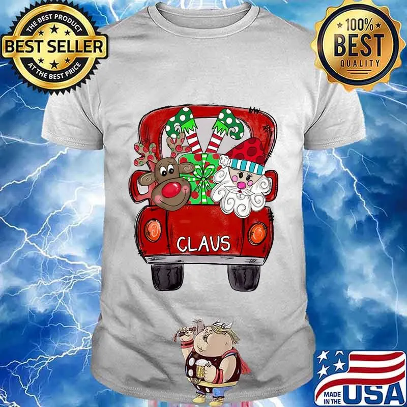 Merry christmas car santa claus shirt