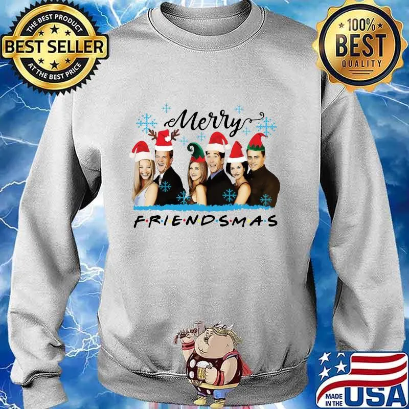 Merry christmas friendsmas snow s Sweater