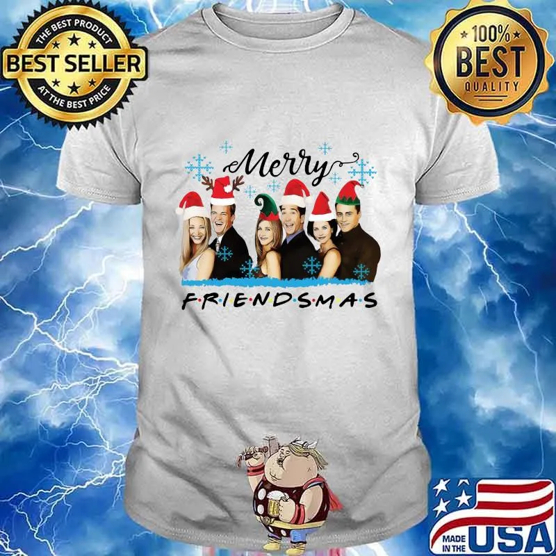 Merry christmas friendsmas snow shirt