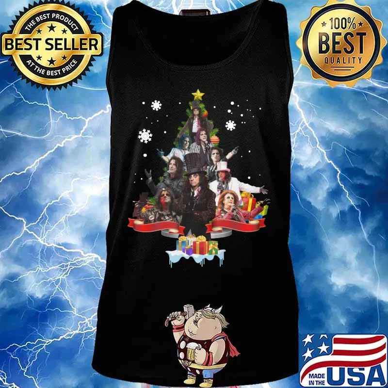 Merry christmas tree alice cooper s Tank top