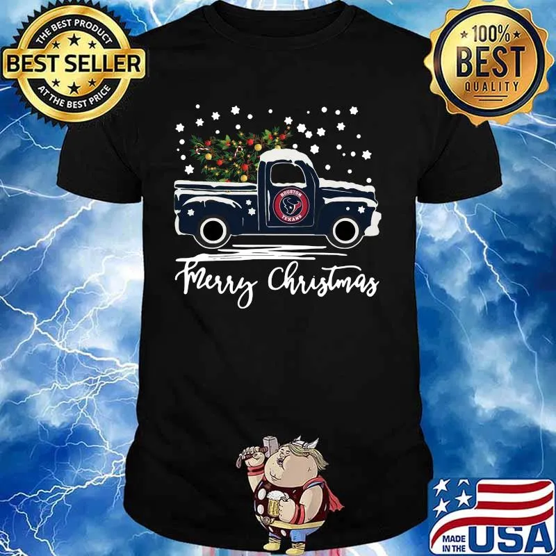 Merry christmas tree car houston texas shirt