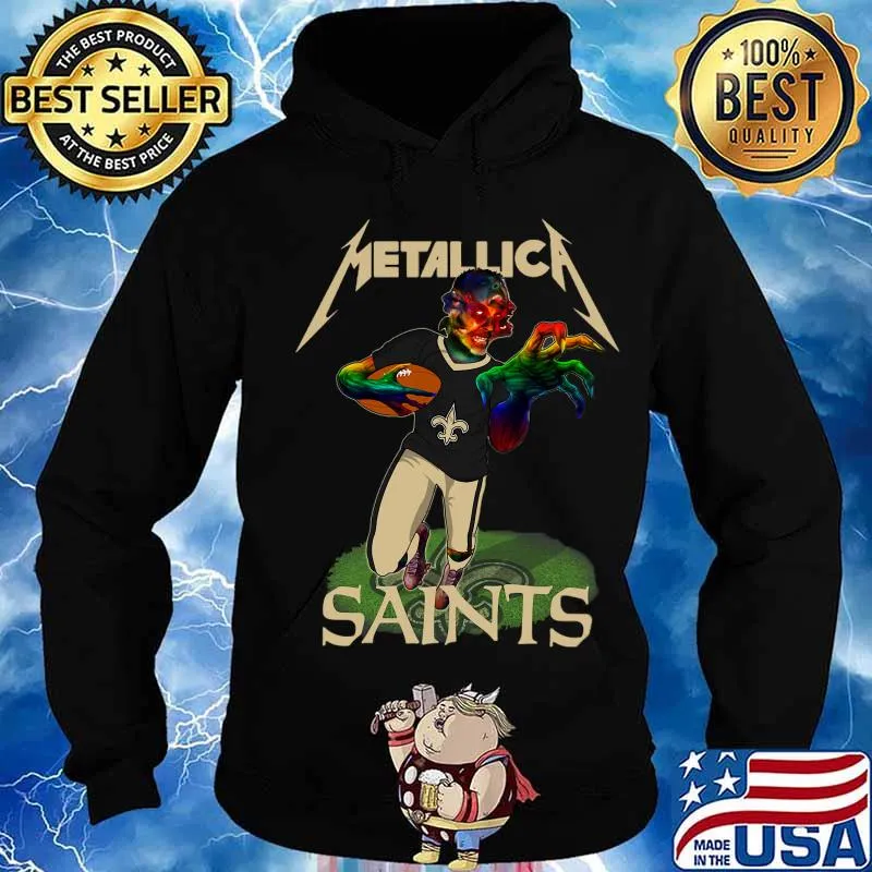 Metallica band new orleans saints football s Hoodie