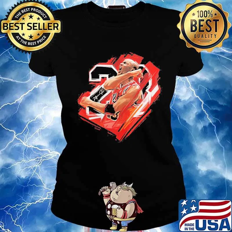 Michael Jordan Wallpaper 23 signature s Ladies tee