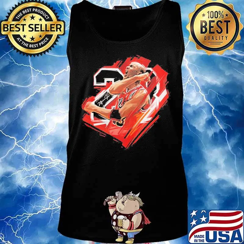Michael Jordan Wallpaper 23 signature s Tank top