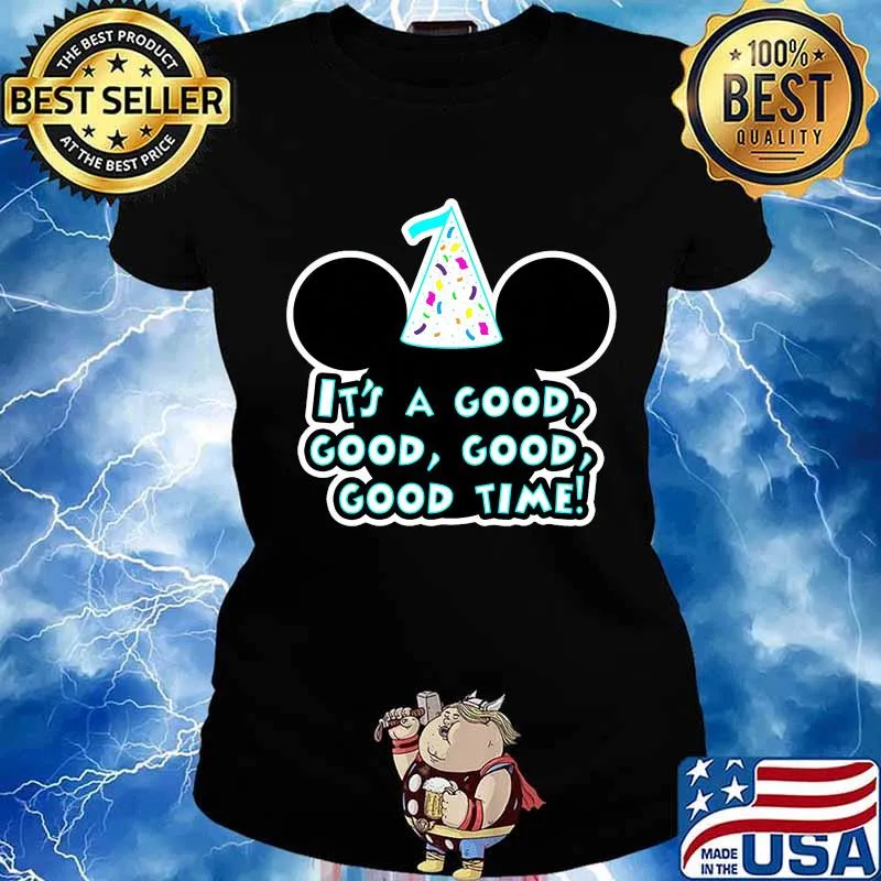 Mickey mouse birthday it's a good time s Ladies tee