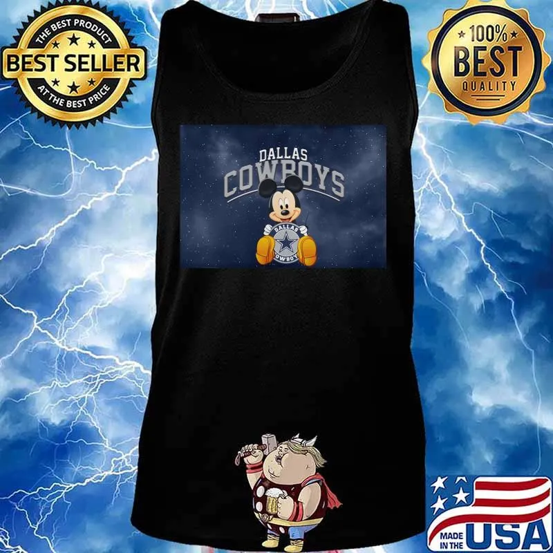 Mickey mouse hug dallas cowboys s Tank top