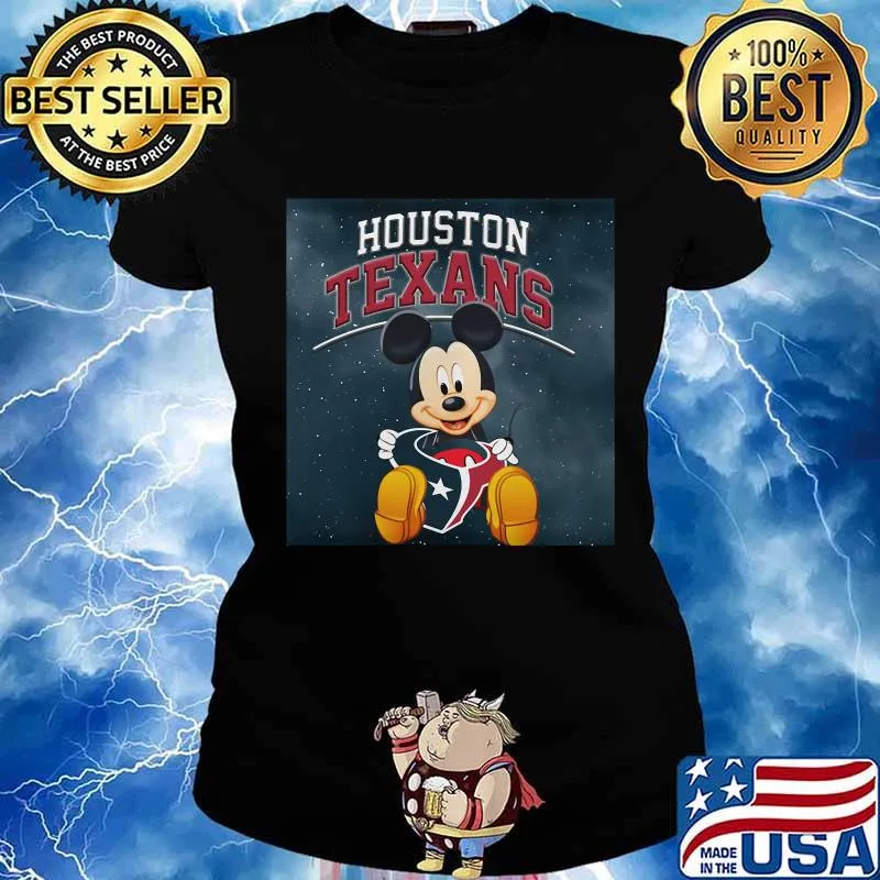 Mickey mouse hug houston texas s Ladies tee