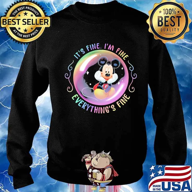 Mickey mouse it's fine i'm fine everything's fine s Sweater