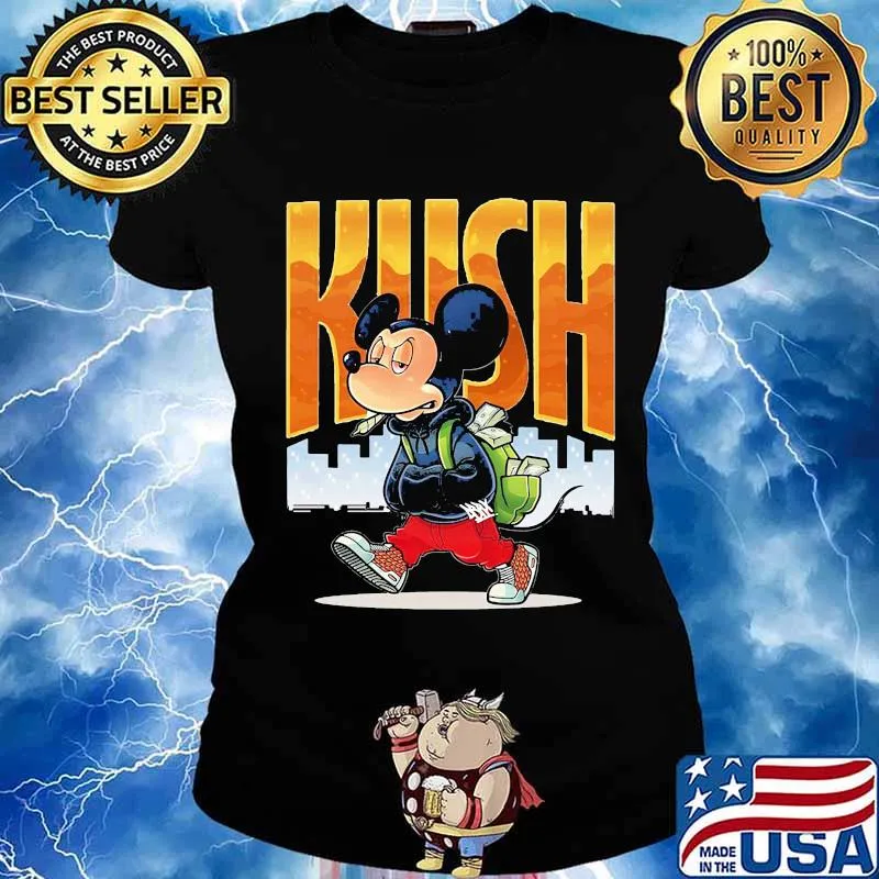 Mickey mouse kush band s Ladies tee