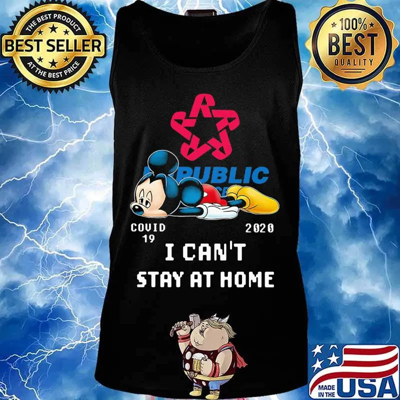 Mickey mouse public covid-19 2002 i can't stay at home s Tank top