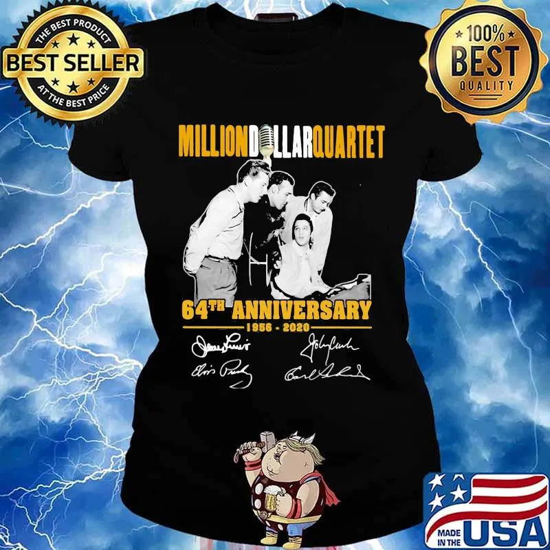 Million dollar quartet 64th anniversary 1856 2020 signatures s Ladies tee