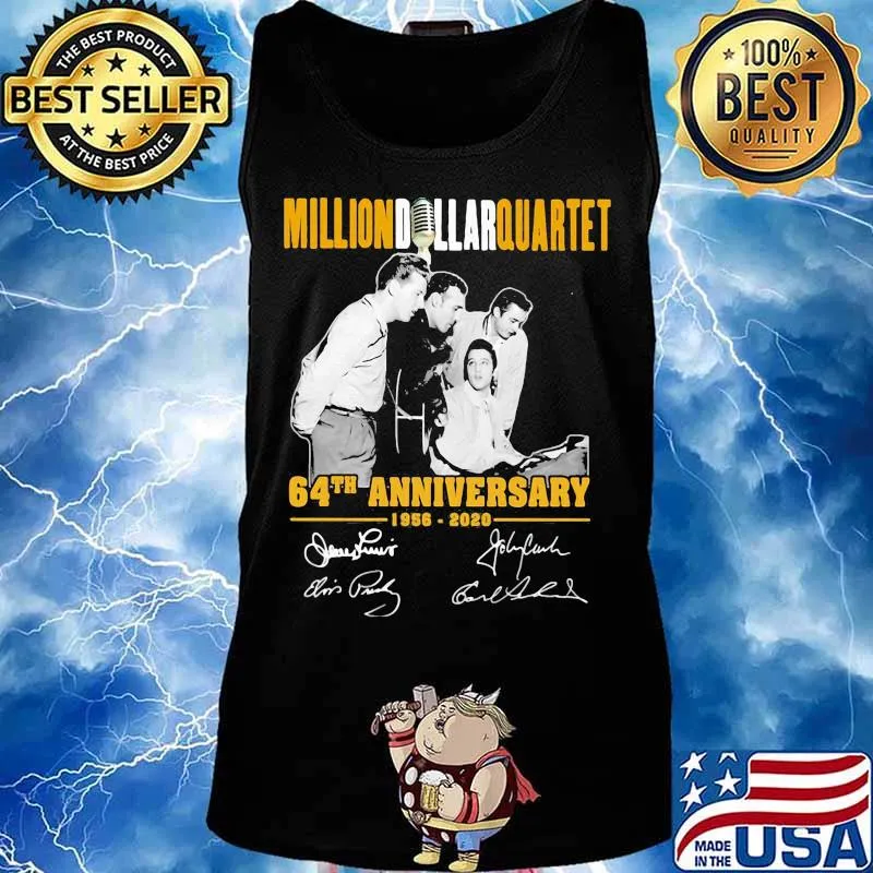 Million dollar quartet 64th anniversary 1856 2020 signatures s Tank top