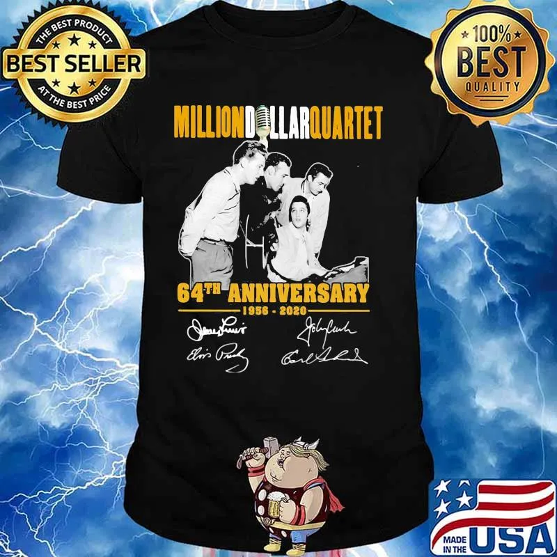 Million dollar quartet 64th anniversary 1856 2020 signatures shirt