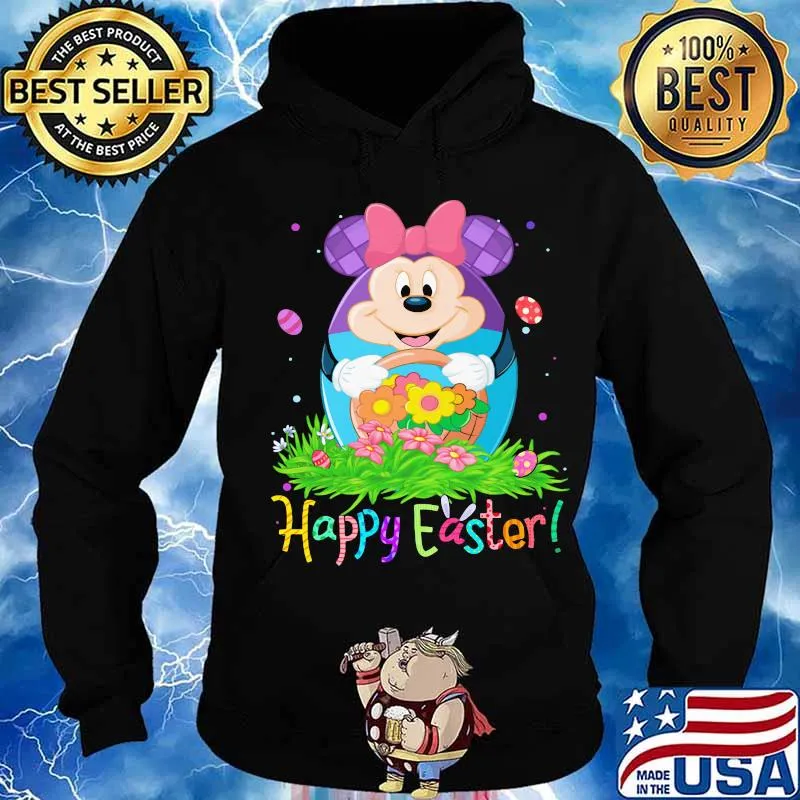 Minnie mouse happy easter flower s Hoodie