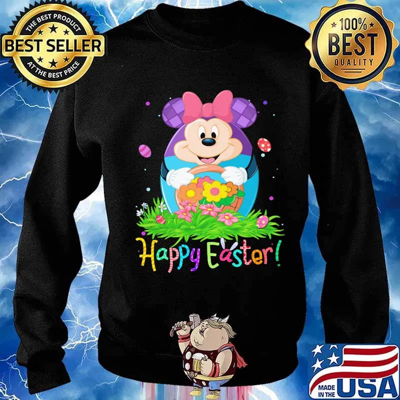 Minnie mouse happy easter flower s Sweater