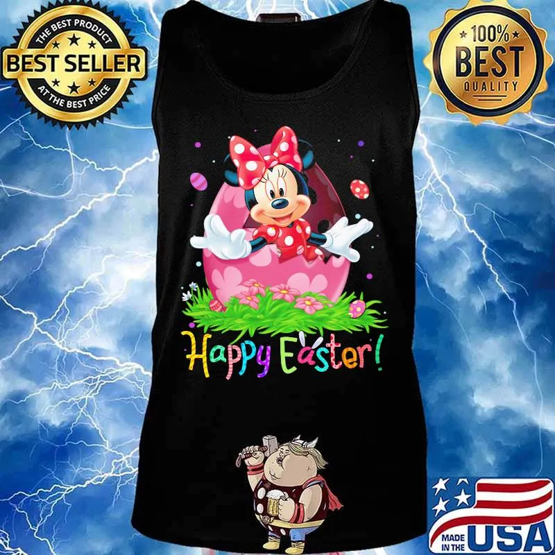 Minnie mouse happy easter flowers s Tank top