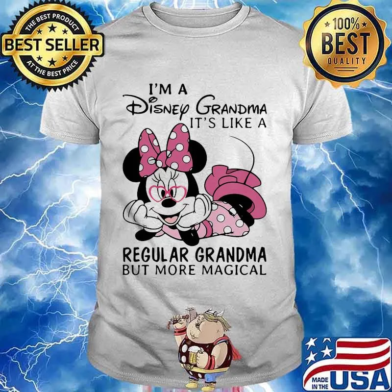 Minnie mouse i'm a disney grandma it' like a regular grandma but more magical shirt