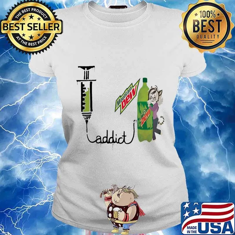 Mountain dew addict s Ladies tee