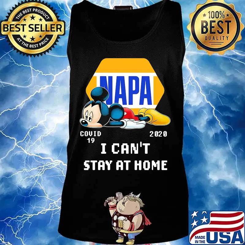 Napa mickey mouse covid-19 2020 i can't stay at home s Tank top