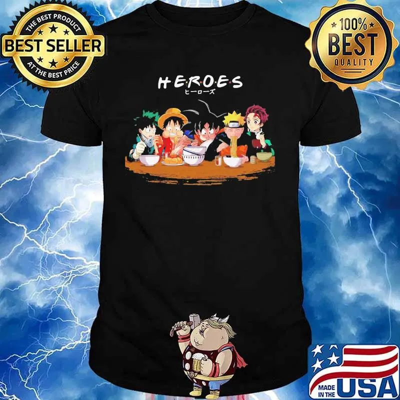 Naruto movie cartoon characters heroes shirt