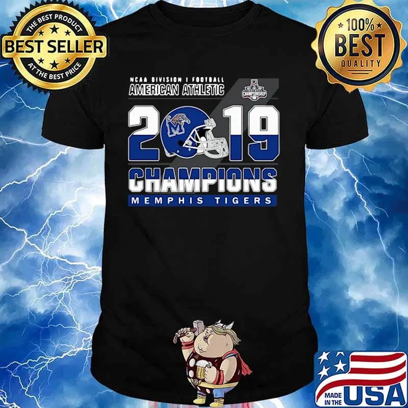 Ncaa division football american athletic 2019 champions memphis tigers shirt