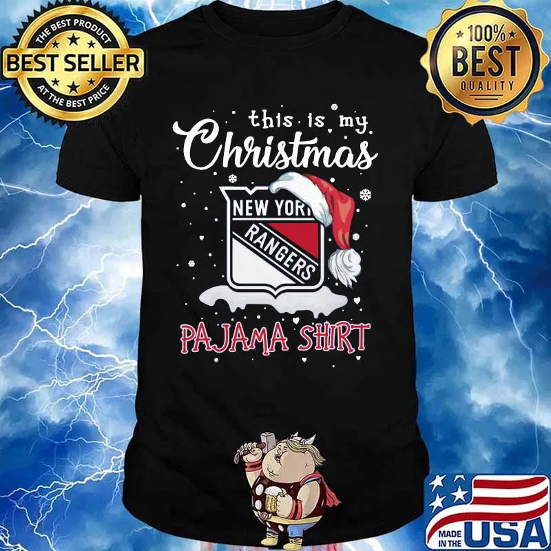 New york rangers this is my christmas pajama shirt
