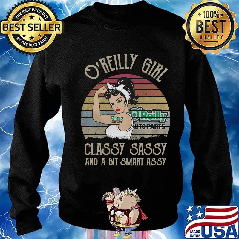 O'reilly girl classy sassy and a bit smart assy vintage retro s Sweater
