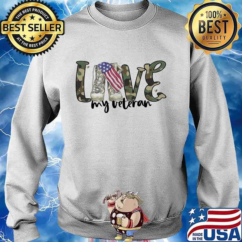 Official 4th of July love my veteran s Sweater