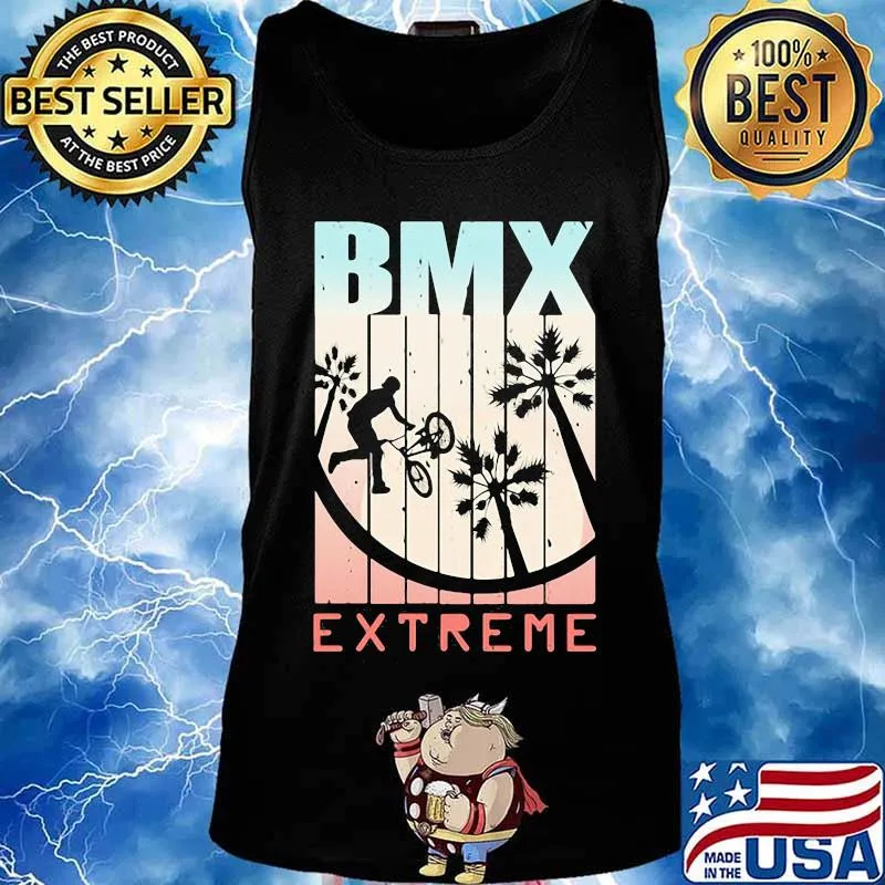 Official BMX extreme biker s Tank top