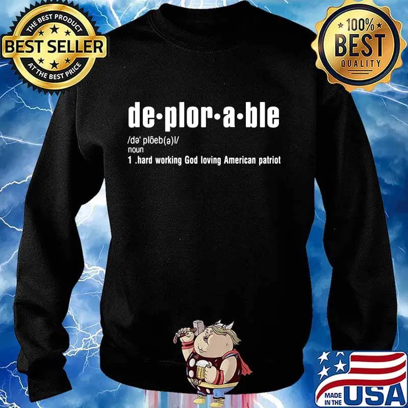 Official Deplorable Definition Hard Working American Donald Trump Shirt Sweater