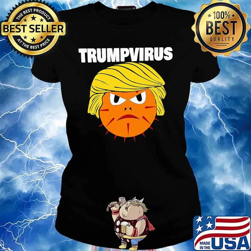 Official donald trump trumpvirus s Ladies tee