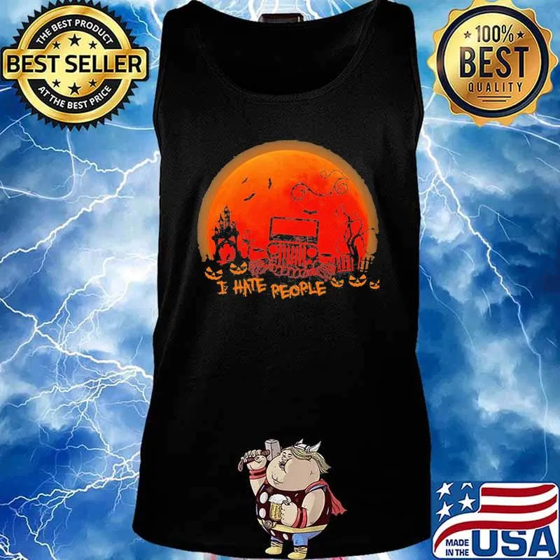 OFFICIAL I HATE PEOPLE MOON HALLOWEEN SHIRT Tank top