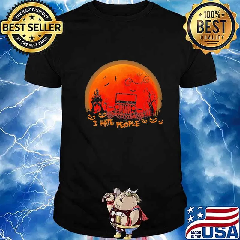 OFFICIAL I HATE PEOPLE MOON HALLOWEEN SHIRT