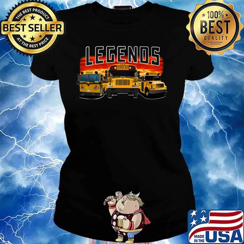 OFFICIAL LEGENDS BUS SUNSET SHIRT Ladies tee