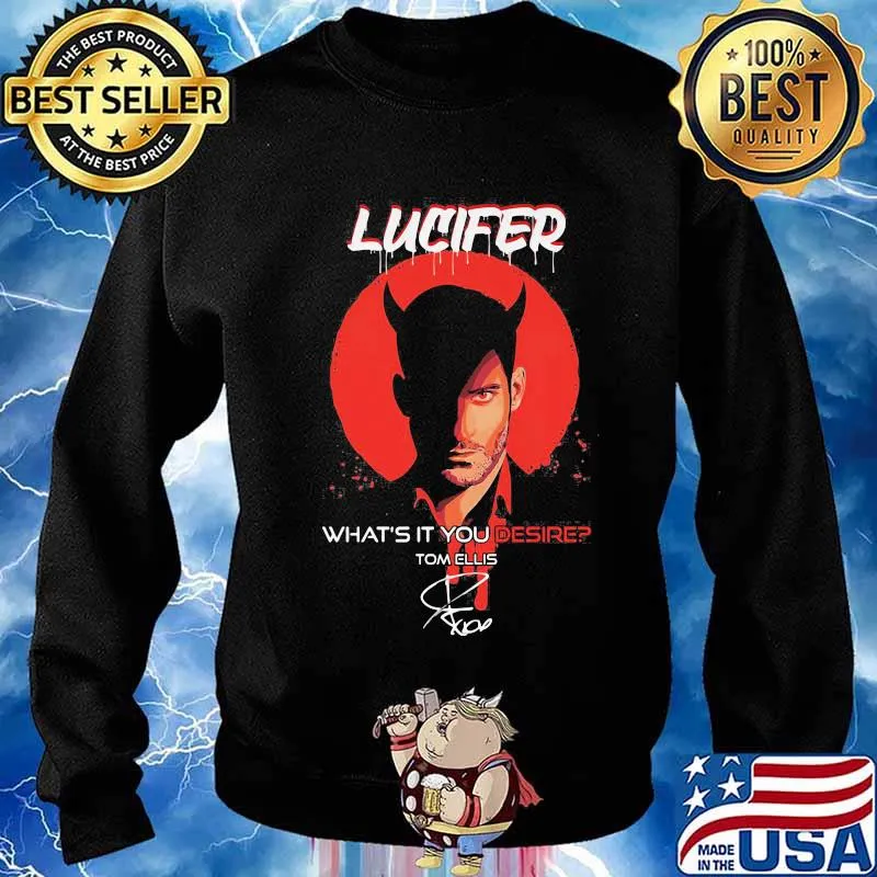 Official Lucifer what’s it You desire Tom Ellis signature s Sweater