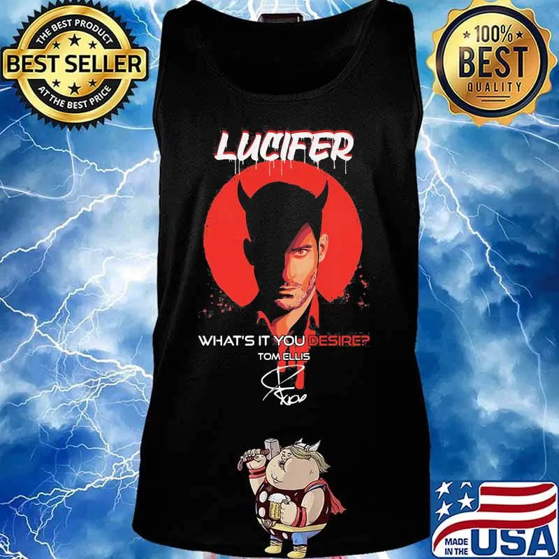 Official Lucifer what’s it You desire Tom Ellis signature s Tank top