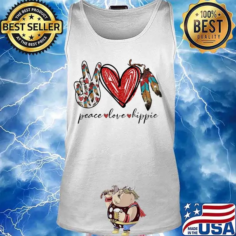 OFFICIAL PEACE LOVE HIPPIE SHIRT Tank top