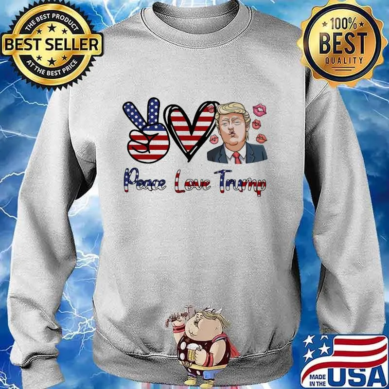 Official Peace Love Trump s Sweater