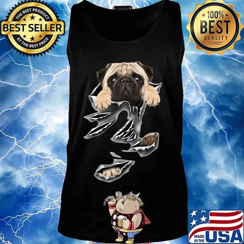 Official pug dog scratched s Tank top