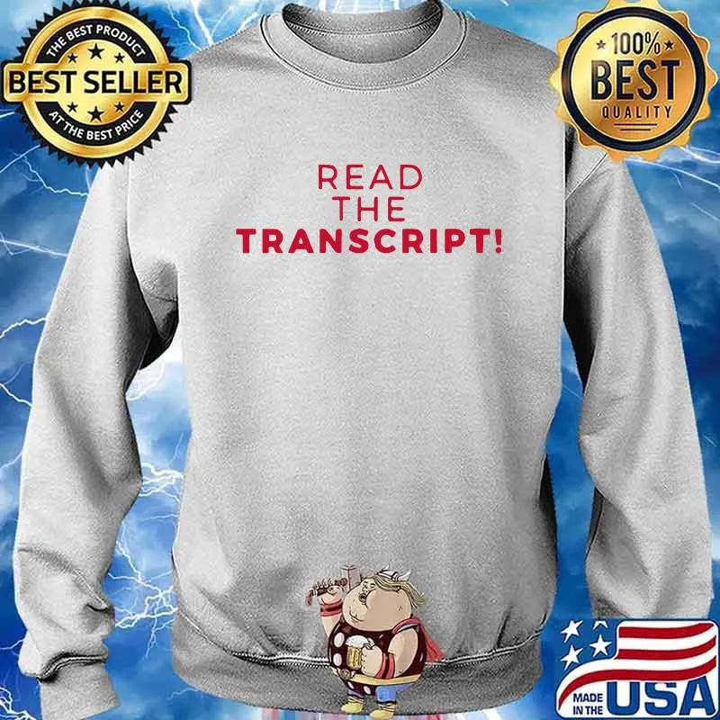 Official read the transcript s Sweater