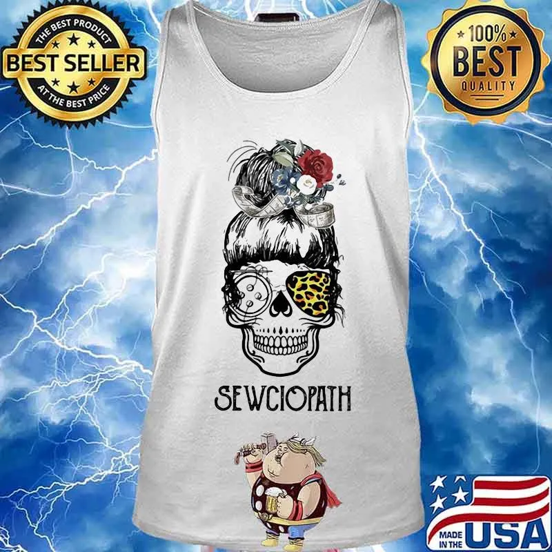 Official Skull girl Leopard sewciopath s Tank top