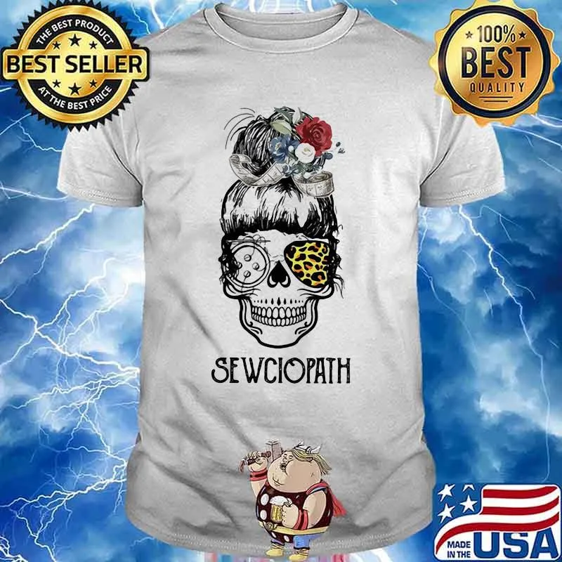 Official Skull girl Leopard sewciopath shirt