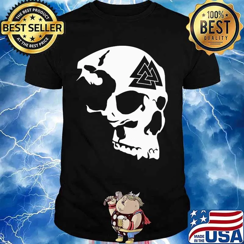 Official skull odin valhalla shirt