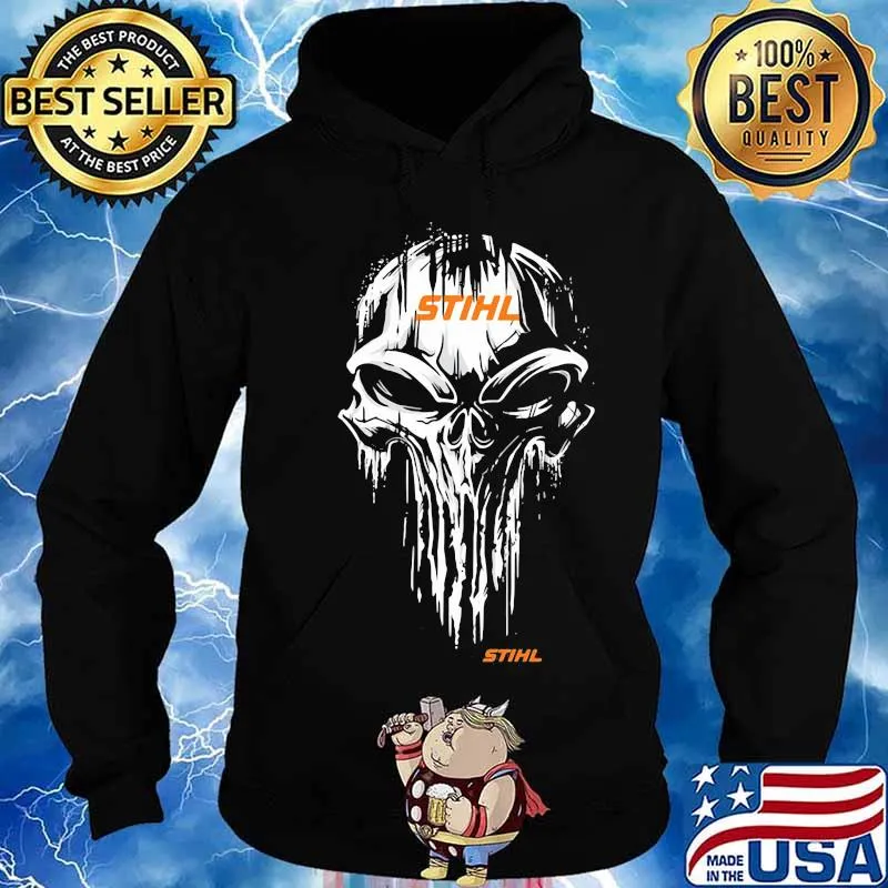 Official skull stihl logo s Hoodie