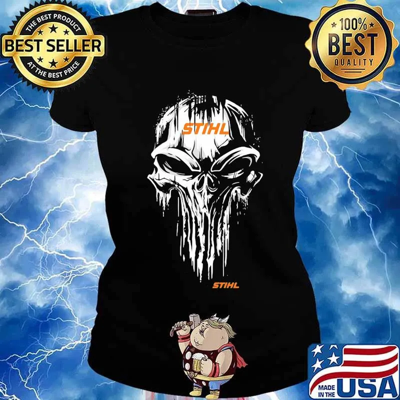 Official skull stihl logo s Ladies tee